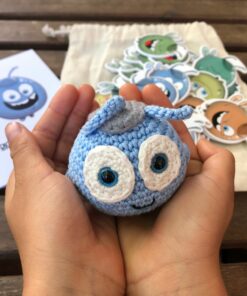 Pack boneco amigurumi O bichinho bem disposto (produto físico)