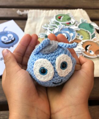 Pack boneco amigurumi O bichinho bem disposto (produto físico)